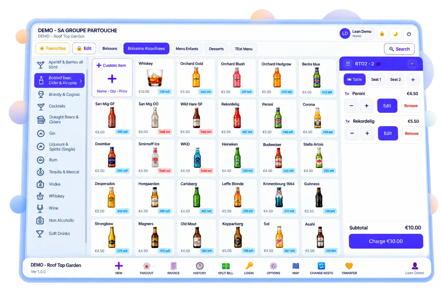 Restaurant POS staff sign-in on a shared terminal